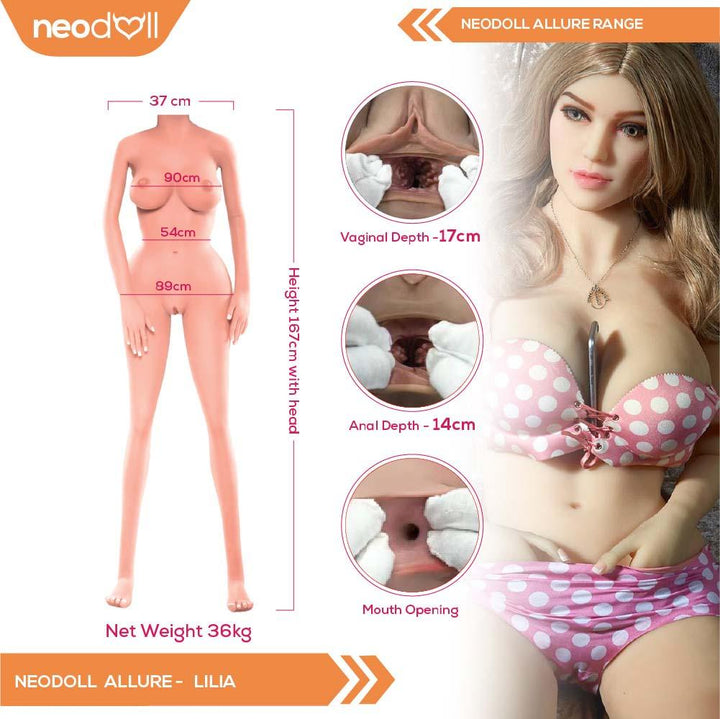 Neodoll Allure Lilia - Realistic Sex Doll -167cm - Lucidtoys