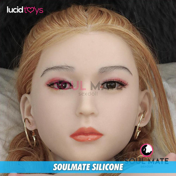 SoulMate Dolls - Silicone Daniela Head - Sex Doll Heads - White - Lucidtoys