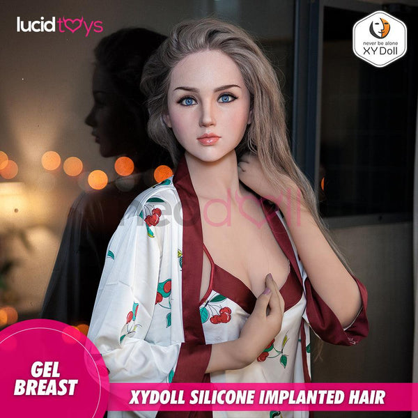 XYDoll - Misa - Silicone TPE Hybrid Sex Doll - 170cm - Implanted Black Hair & Gel Breast - Natural - Lucidtoys