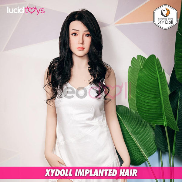 XYDoll - Xia - Silicone TPE Hybrid Sex Doll - 168cm - Implanted Black Hair - Natural - Lucidtoys