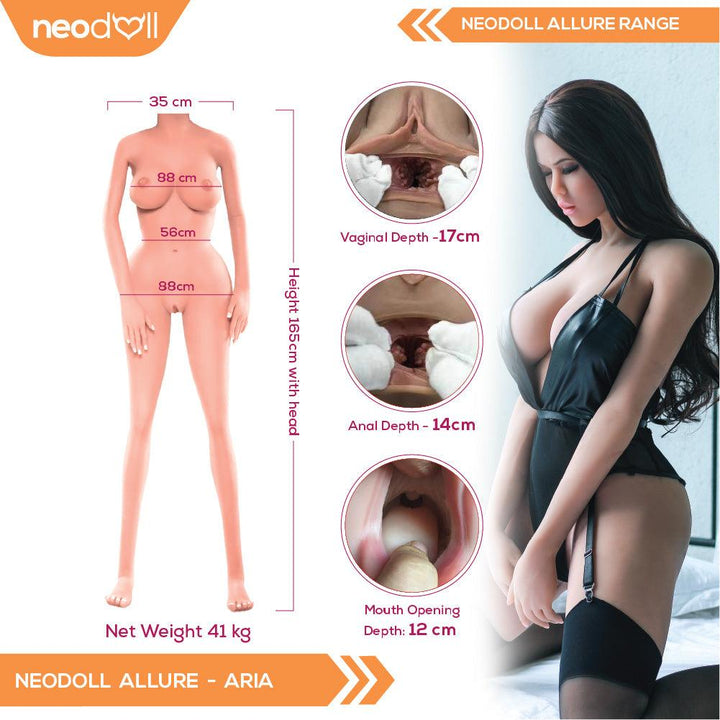 Neodoll Allure Aria - Realistic Sex Doll - 164cm - Tan - Lucidtoys