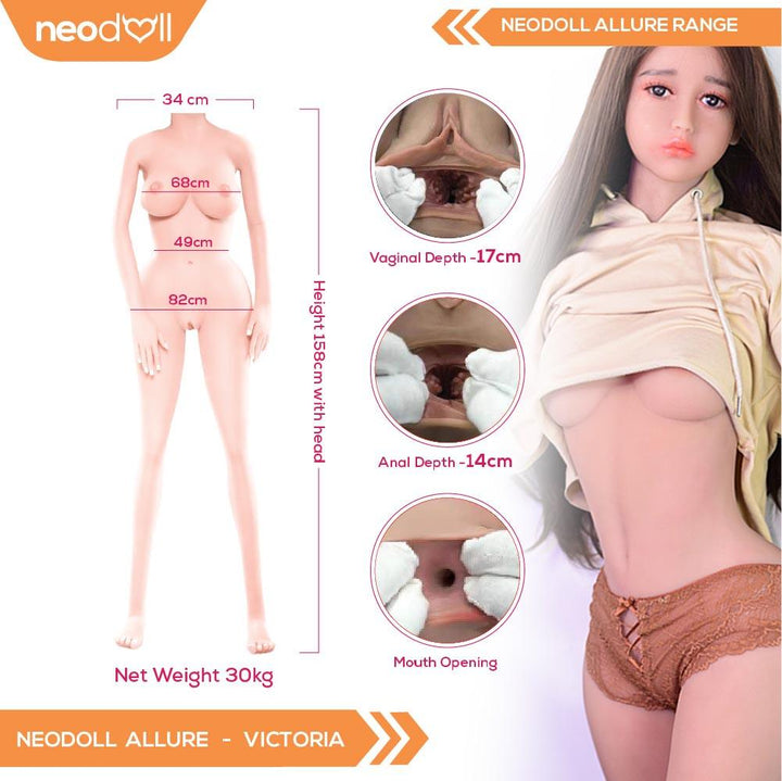 Neodoll Allure Victoria - Realistic Sex Doll - 158cm - Natural - Lucidtoys