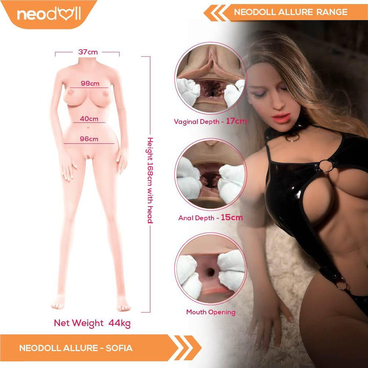 Neodoll Allure Sofia - Realistic Sex Doll - 168cm - Natural - Lucidtoys