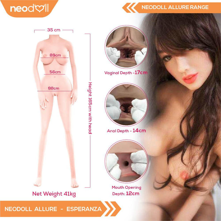 Neodoll Allure Esperanza - Realistic Sex Doll - 165cm - Natural - Lucidtoys