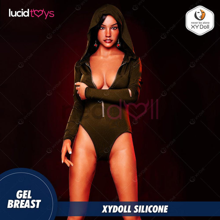 XYDoll - Alma - Silicone TPE Hybrid Sex Doll - Gel Breast - 170cm- Tan - Lucidtoys
