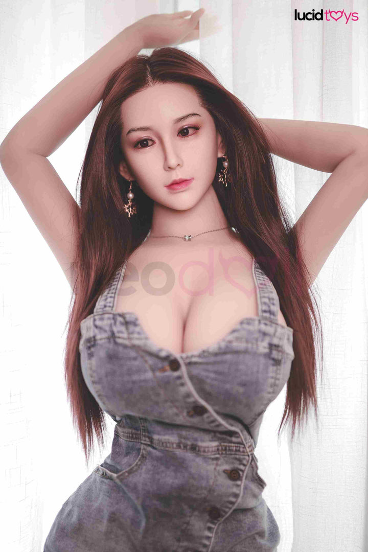 Neodoll Sugar Babe - Heidi - Silicone TPE Hybrid Sex Doll - Uterus - Implanted Hair - 161cm - Silicone Colour - Lucidtoys