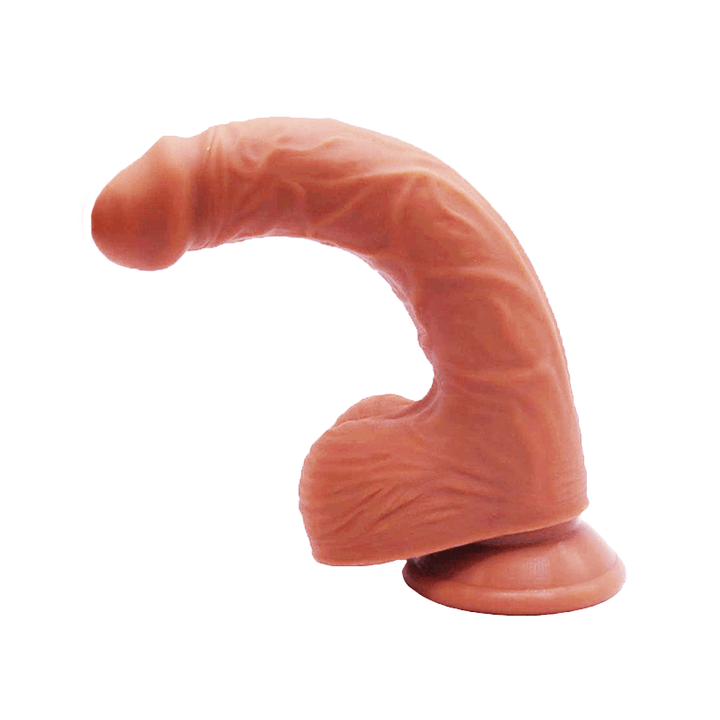 Neojoy - Realstic Silicone Dildo With Suction Cup - 22.5cm - 365gm - Flesh - Lucidtoys