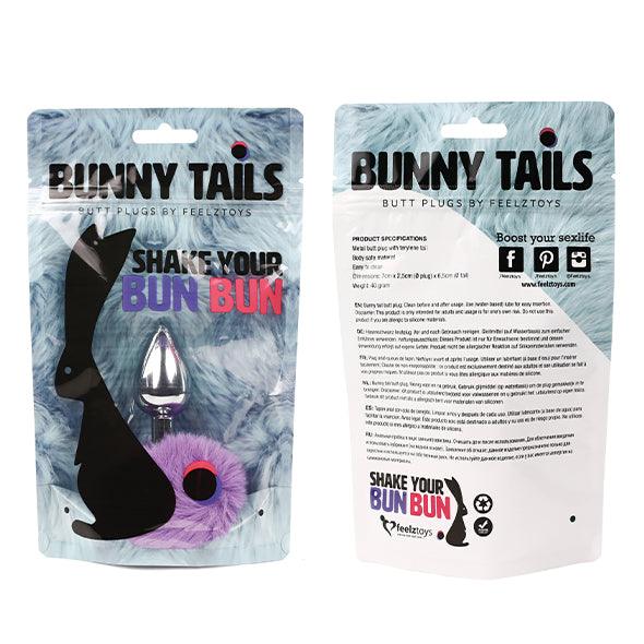 FeelzToys - Bunny Tails Butt Plug Purple - Lucidtoys