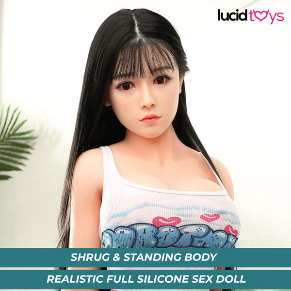 Youqdoll - Audrey - Realistic Full Silicone Sex doll - 160cm - Natural - Lucidtoys
