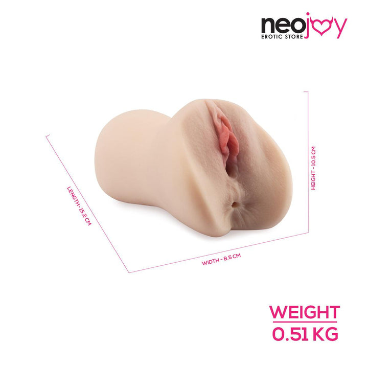 Neojoy - Two holes Pussy stroker - 15.2CM - Light Skin - Lucidtoys