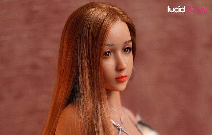 Girlfriend Dolls - Sex Doll Head - M16 Compatible - Brown - Lucidtoys