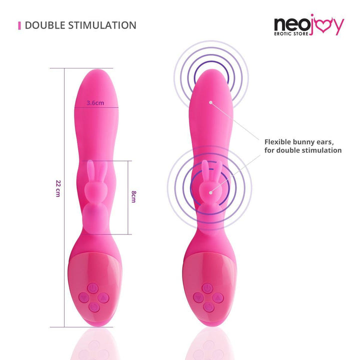 Bunny Rabbit Vibrator | 12-Speeds | Sex Toys | Neojoy | Size