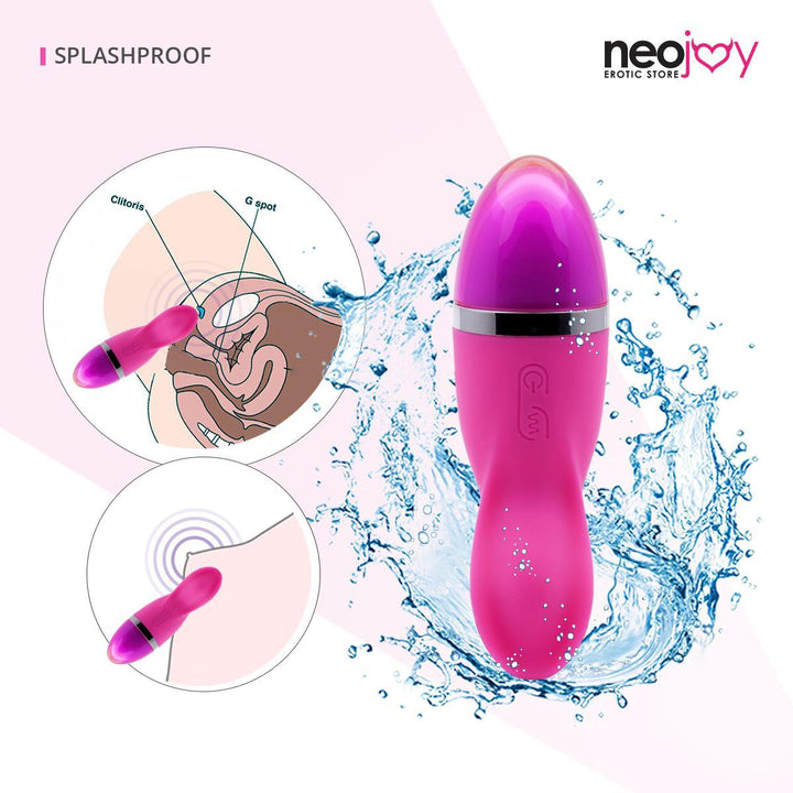 NeoJoy Ladyfinger Vibrator - Pink | 9 Functions - lucidtoys.com