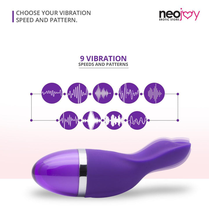 NeoJoy Ladyfinger Vibrator - Purple | 9 Functions - lucidtoys.com