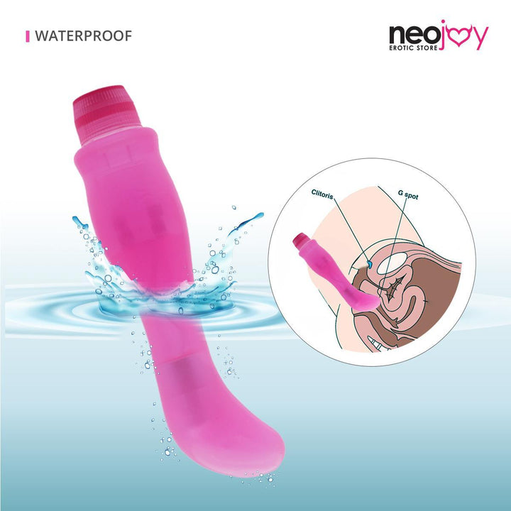 Neojoy Jelly Mini G-Spot Vibrator PVC - Pink 6.6 inch - 17cm 4