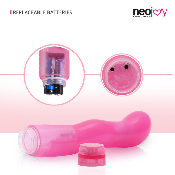 Neojoy Jelly Mini vagina Vibrator PVC - Pink 6.88 inch - 17.5cm 2