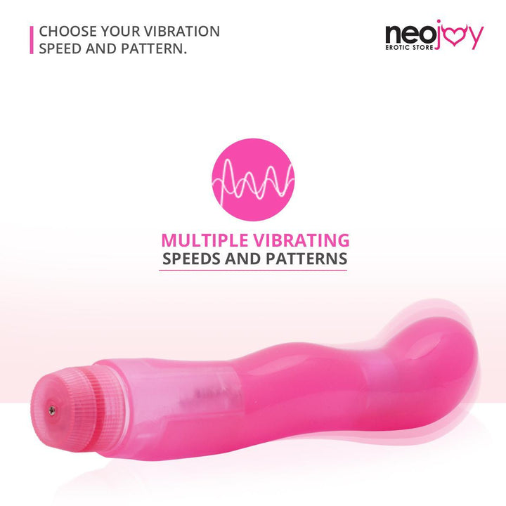Neojoy Jelly Mini vagina Vibrator PVC - Pink 6.88 inch - 17.5cm 3