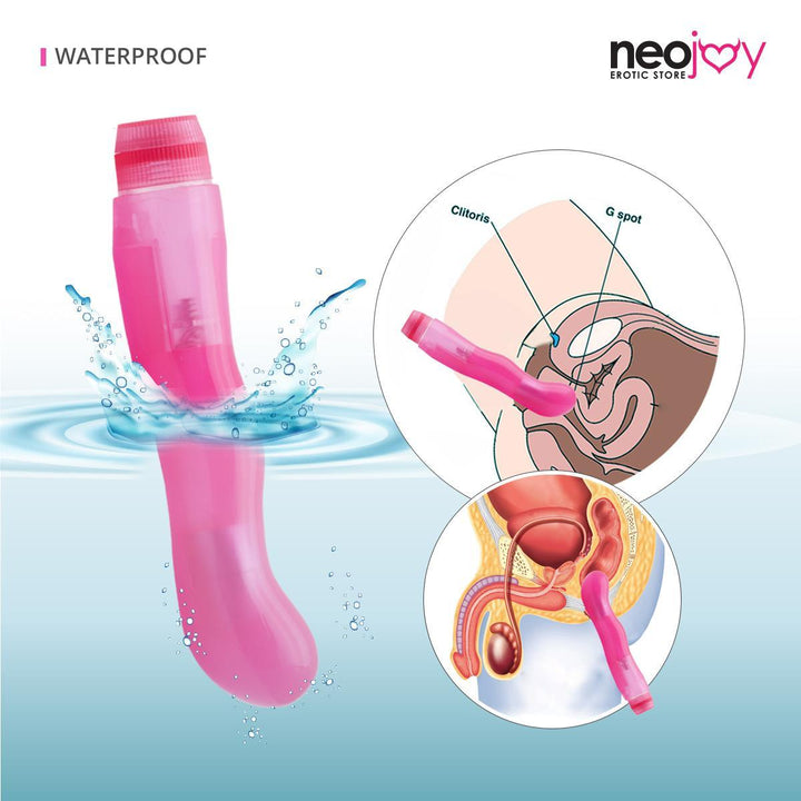Neojoy Jelly Mini vagina Vibrator PVC - Pink 6.88 inch - 17.5cm 4