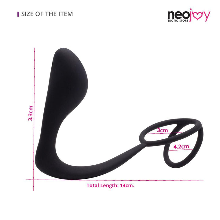 Butt Plug with Cock Ring | Best Sex Toys for Couples | Neojoy - Size
