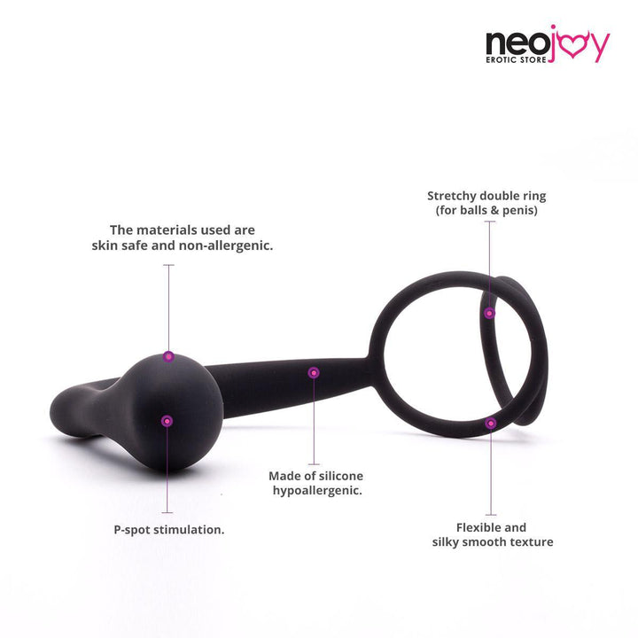 Butt Plug with Cock Ring | Best Sex Toys for Couples | Neojoy - Ring