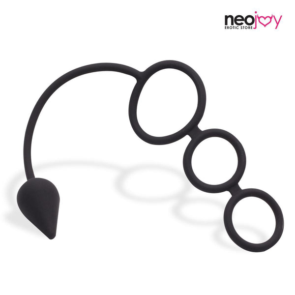 Neojoy Butt Plug with triple Ring