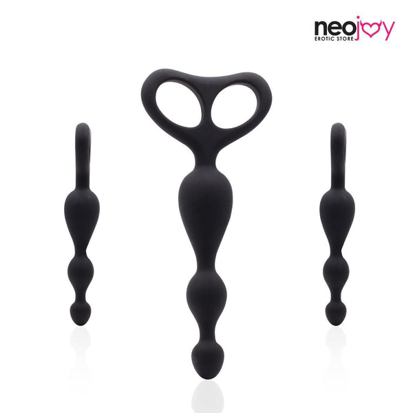 Neojoy Beaded Anal Dildo with double loops