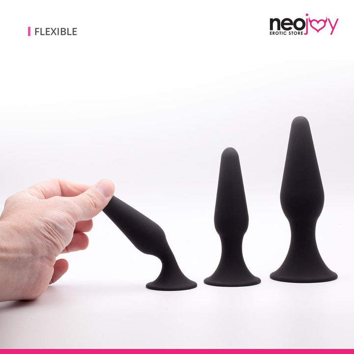 Neojoy Triple Butt Plug set - 3 sizes - lucidtoys.com