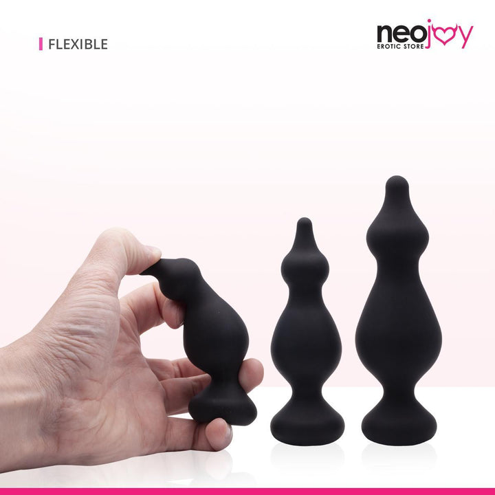 Neojoy - 3 sizes anal plugs - lucidtoys.com