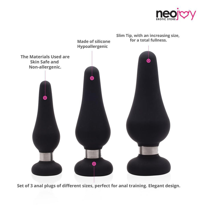 Neojoy Triple Silver Plugs - lucidtoys.com