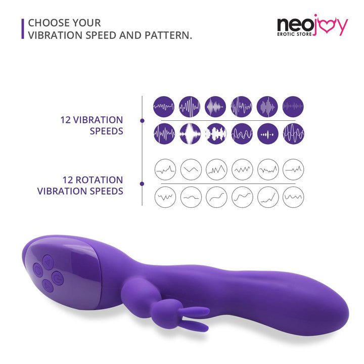 Bunny Rabbit Vibrator | 12-Speeds | Sex Toys | Neojoy | Vibration Sped