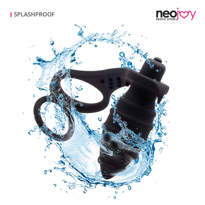 Neojoy VIbrating Plug with Cock Ring - lucidtoys.com