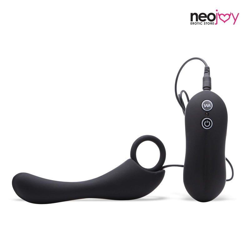 Neojoy Anal Play Toy Prostate & G-Spot 10 Vibration Silicone Black 13.5cm - 5.3 inch video