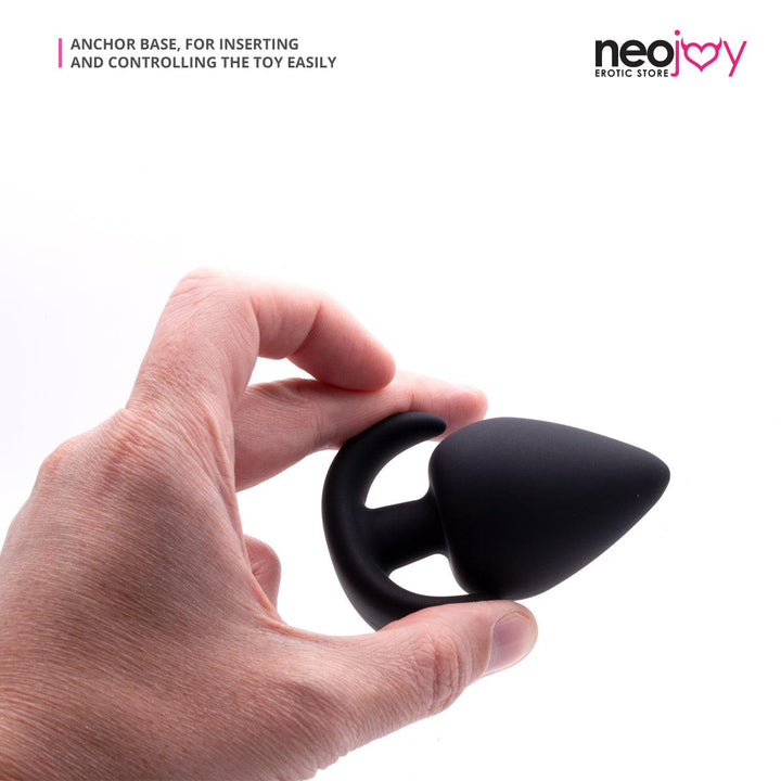 Neojoy Slim Beginner Silicone Anal Plug - Black - Lucidtoys