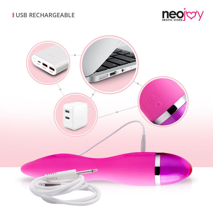 NeoJoy 9 Function Vibrator Silicon USB Rechargeable - Lucidtoys