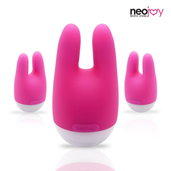 Neojoy Nip-Clit Silicone Clitoral Vibrator USB Rechargeable 7-Speed Functions - Lucidtoys