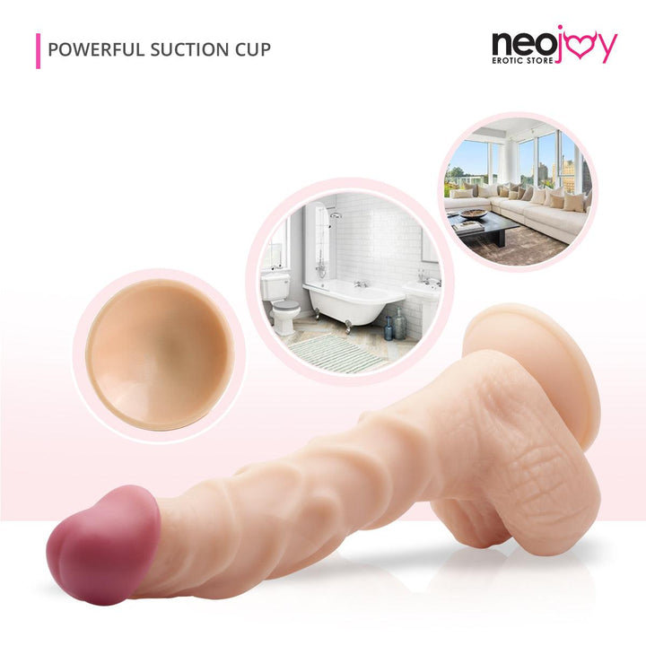 Neojoy 11 Super-real Dildo - Flesh - lucidtoys.com