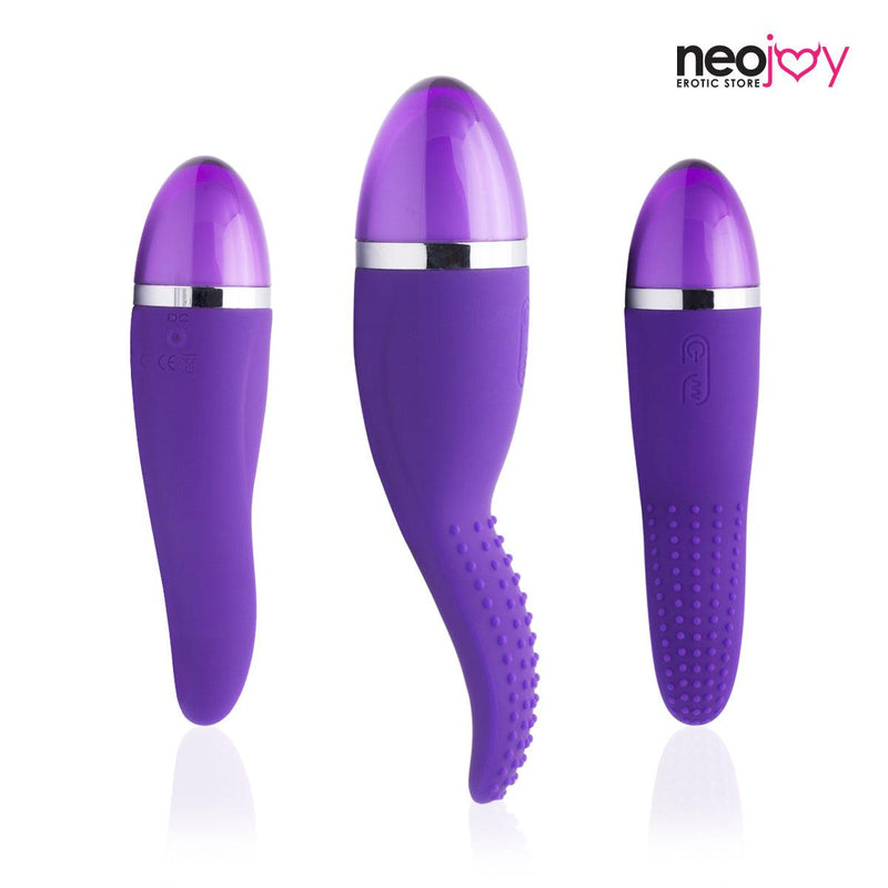 NeoJoy G-Spot Touch Silicon Vibrator 9 Vibration Function USB Rechargeable - Purple video