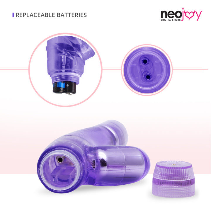 Neojoy Double Joy Jelly Rabbit Vibrator Multiple Speed Functions Soft TPE
