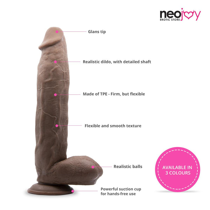 Neojoy Knight Dildo TPE With Suction Cup - Lucidtoys