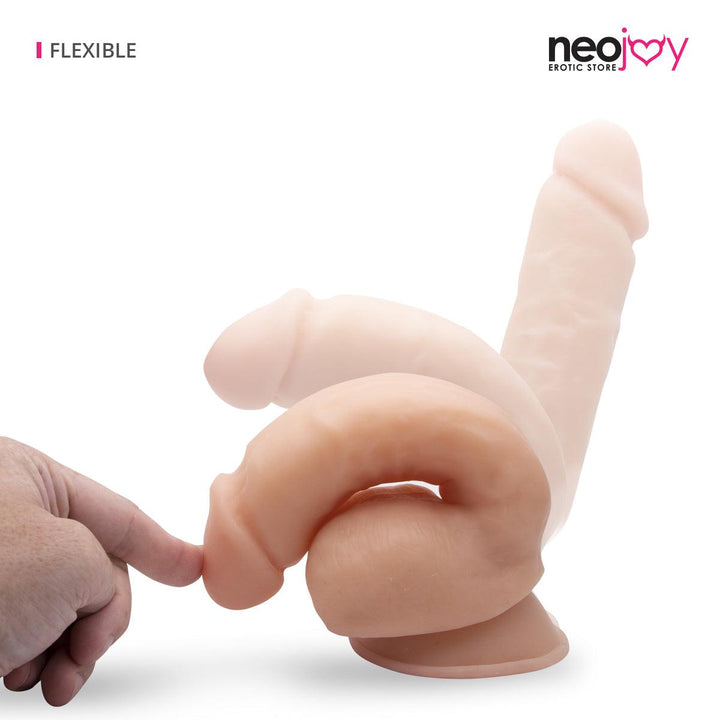 Neojoy Realistic Dildo TPE with Suction Cup - Flesh 8.9 inch - 22 cm 2