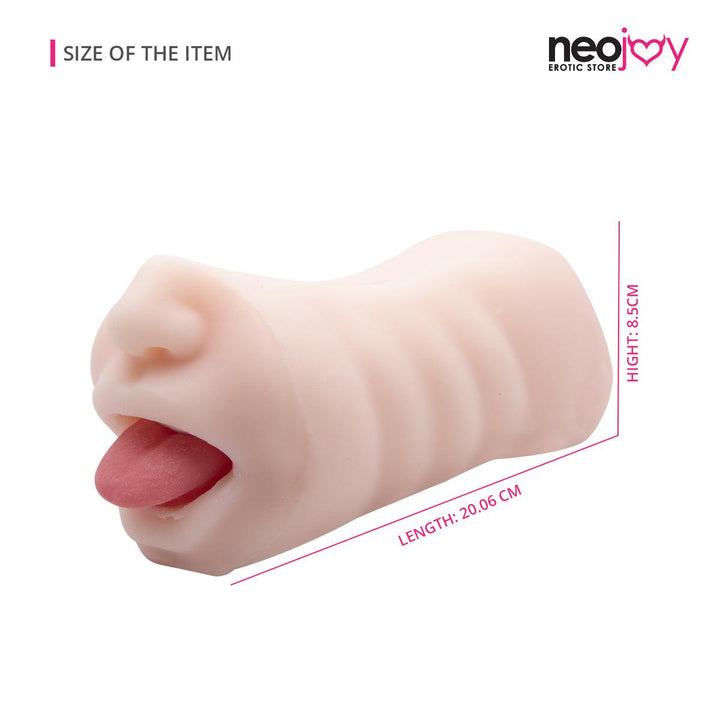 Neojoy Super Real Mouth Shape Stroker Pocket Pussy  - Flesh