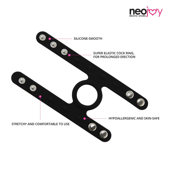 Neojoy Bondage Cockring Adjustable Penis Ring Male Sex Toy - Lucidtoys