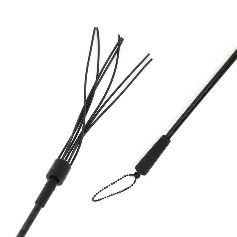 Neojoy Flogger Bondage Spanker Silicone - Black 19.68 inch - 50cm video