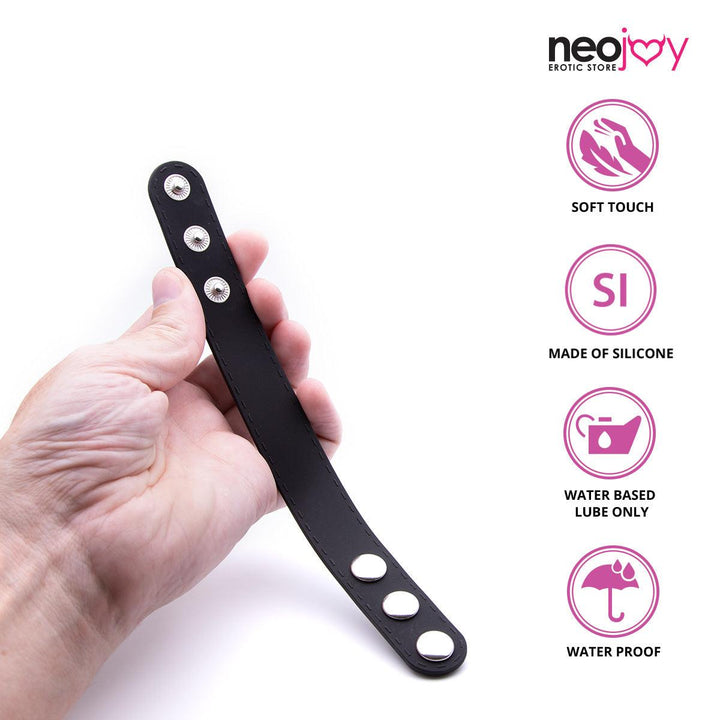 Neojoy Bondage Beaded Adjustable Cock Ring to enjoy a longer play time - Small - Lucidtoys