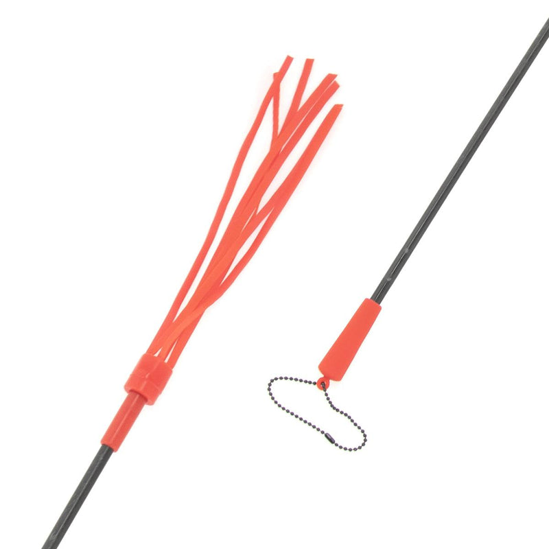 Neojoy Flogger Bondage Spanker Silicone - Orange  19.68 inch - 50cm video