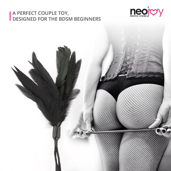 Neojoy Feathers Tickler BDSM play - Black 11.81 inch - 30 cm 3