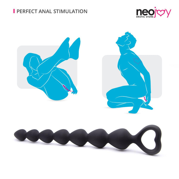Neojoy Silicone Anal Beads Medium Anal Beeds - lucidtoys.com Dildo vibrator sex toy love doll