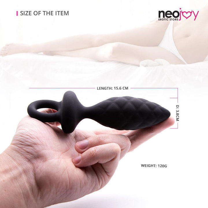 Neojoy Silicone Anal Plug with loop (Large) Butt Plugs - lucidtoys.com Dildo vibrator sex toy love doll