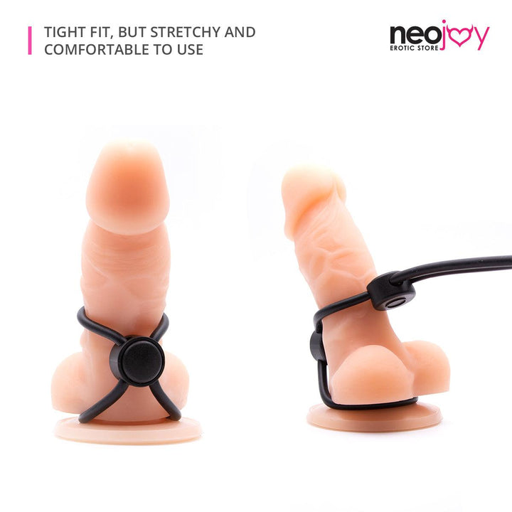 Neojoy Silicone Strap with 2 lockers Cock rings - lucidtoys.com Dildo vibrator sex toy love doll