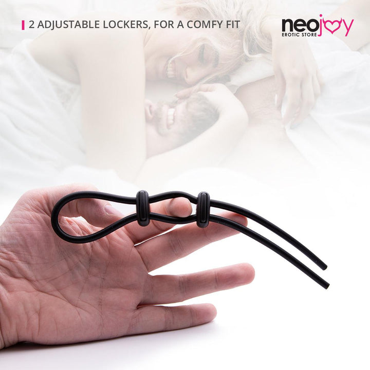 Neojoy Silicone Lasso with 2 lockers Cock rings - lucidtoys.com Dildo vibrator sex toy love doll